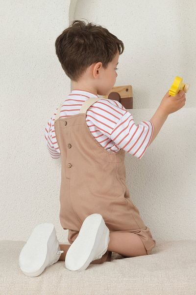 Mioma Kids Camel Strappy Jumpsuit