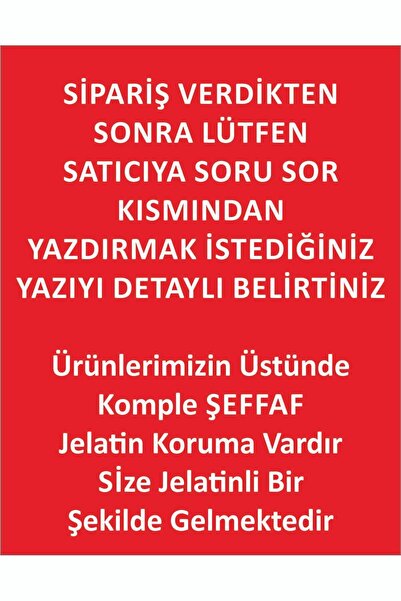 3M Kişiye Özel 3D Lazer Kesim Pleksı Plakalık
