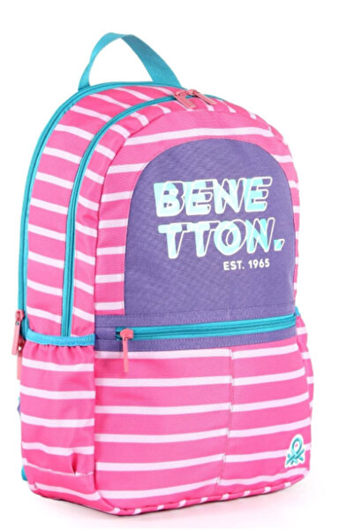 United Colors of Benetton Σχολική τσάντα Beneton 03752 - Ροζ και Μωβ