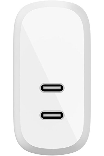 Belkin Belkin PD 40W Dual USB-C Wall Charger (20W USB-C + 20W USB-C) White
