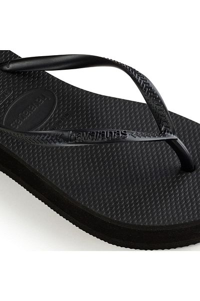 Havaianas Slim Flatform Black Women's Slippers