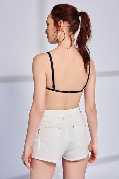 lovebox Гъвкав кадифен еластичен колан, черен, за сутиен Fantasy Bra 9011