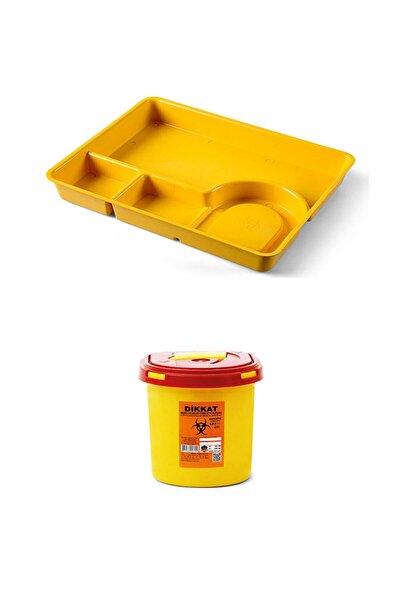 Afacan Plastik Tedavi Tepsisi + Tıbbi Atık Kutusu 1.3LT.