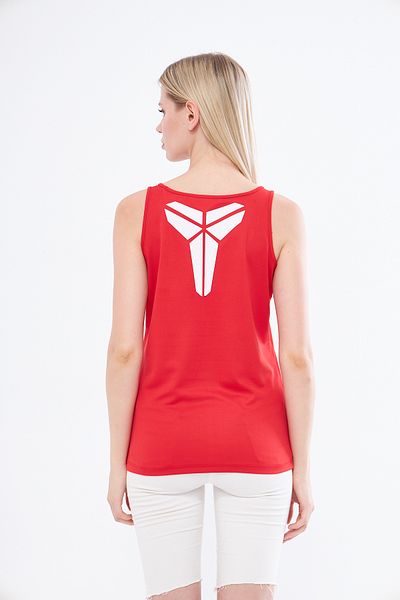 YÜKSEL IŞIK Red Kobe Printed Thick Strap Sports Undershirt