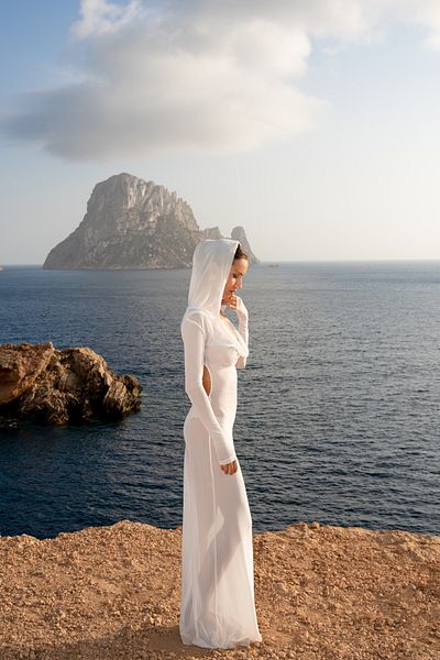 İlayda Ilayda Karakus - Bohemian White Designed Cover-Up