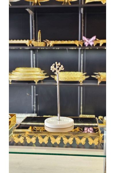 farklı evim Marble Roller - Towel Holder Set