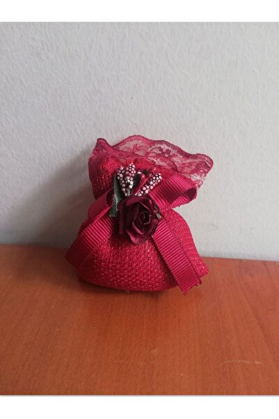 AKTEZ-EL 10'lu Paket Doğal El Yapımı Lavanta Kesesi Kokulu- Kırmızı