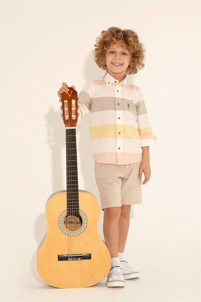 U.S. Polo Assn. Boy's Khaki Shirt - Long Sleeve, ELIFFU BUTIKHOME