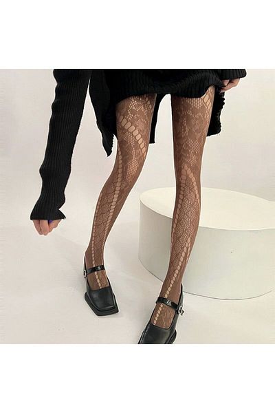 Pina Кафяви чорапогащи, мрежести на цветя