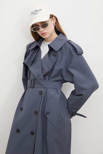Manuka TRENCH OVERSIZE KOPENHAG ALBASTRU MARINE