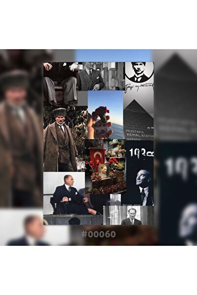 Plexit Atatürk Baskılı Ahşap Tablo