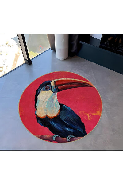 Rugs Modern Halı سجادة منسوجة بقاعدة منسوجة على شكل ببغاء مستديرة من مجموعة ا...