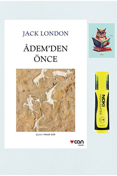 Can Çocuk Adem'den Önce - Jack London - Can Yayınları - Not Defteri - Fosforl...