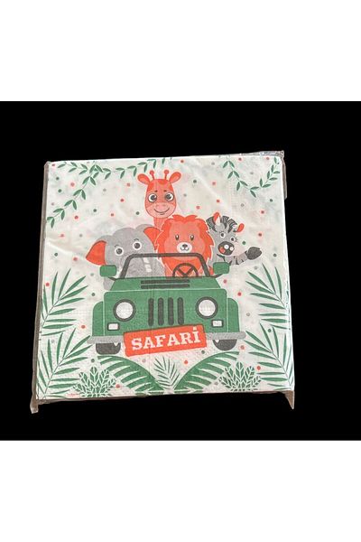 partideyince SAFARI Concept 20 Pieces Napkins - Birthday 33x33 Cm