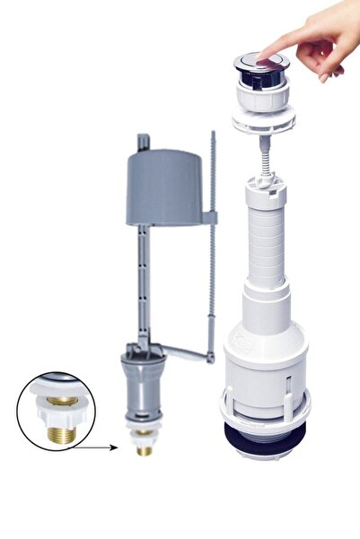 YDGR Basmalı Su Tasarruflu Klozet Sifon Rezervuar Iç Takım Seramik694382