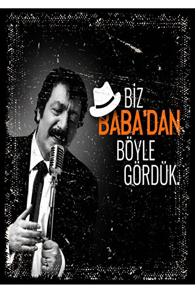 Genel Markalar Müslüm Gürses Retro Ahşap Poster