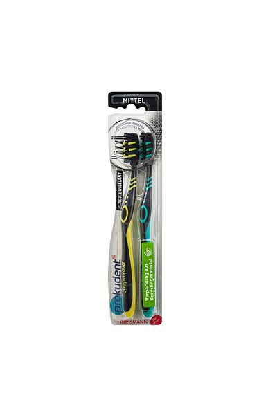 prokudent Activated Carbon Toothbrush - Medium 2 Pack