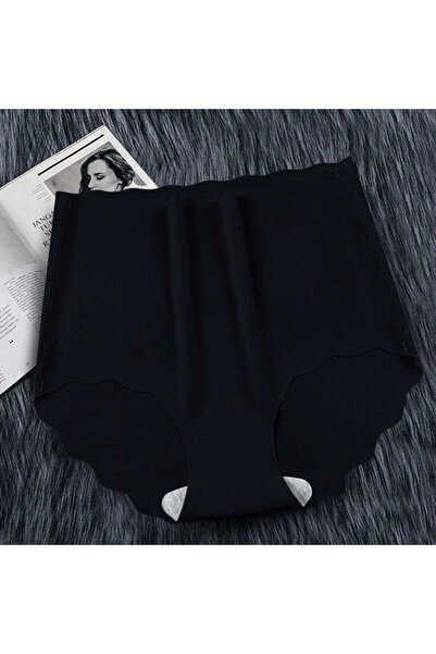 SWEETKORSE High Waist Stretchy Black Corset - Micro Transparent Seamless Women's Briefs, Thin Breathable