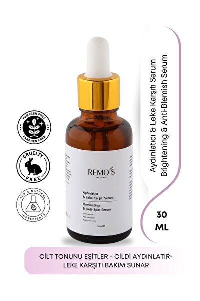 RemosNatural سيروم 30 مل - تفتيح، مضاد للعيوب، 10% نياسيناميد، 1% حمض الهيالو...
