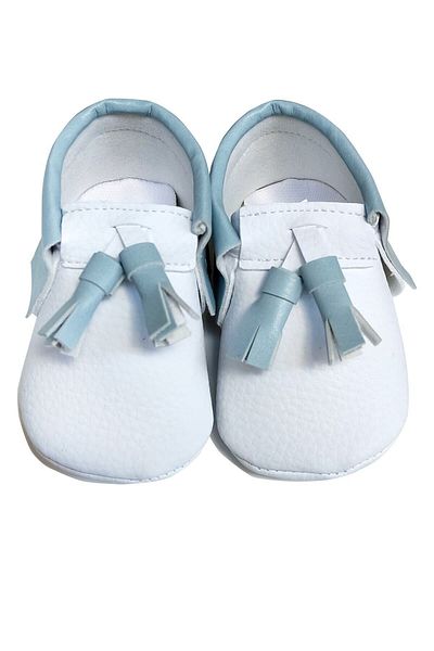 Meduza Baby Baby Moccasin Baby Blue Tasseled