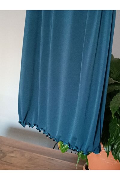 Blotch Premium Lycra Petrol Blue Color Lycra Sandy Jersey Shawl
