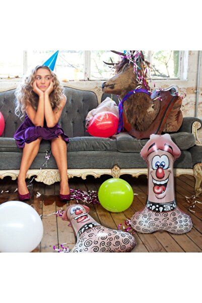 farist Bekarlığa Veda Parti Balonu Büyük Boy 80 Cm Şekilli Folyo Balon