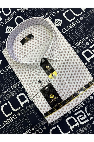 CLASSO Battal Size Short Sleeve Printed Shirt