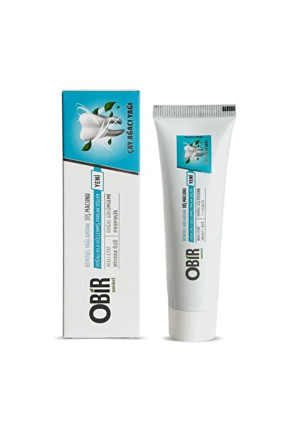 OBİR NATÜREL Obir Natürel Misvak Özlü Çay Ağacı Yağlı Florürsüz Diş Macunu 75 ML