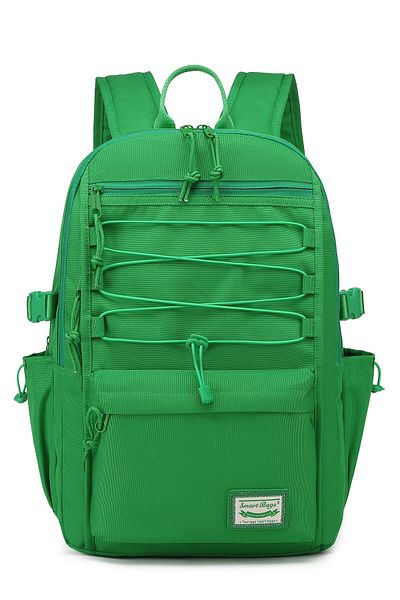 Getcho Hasharya Green Women's Backpack Large Volume Waterproof Multi-Compartment School Bag with Laptop Compartment