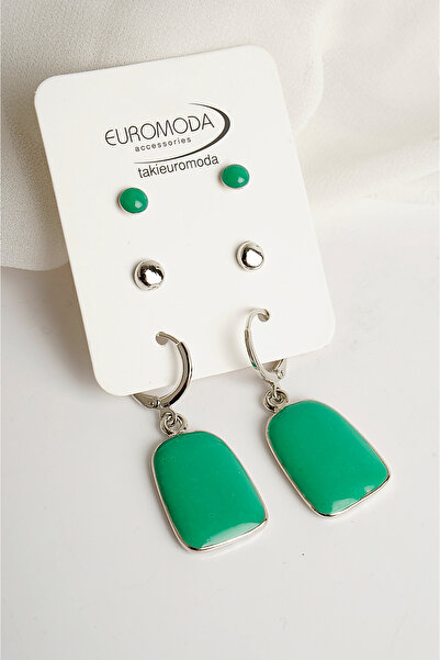 EUROMODA مجموعة تصميم خاص مكونة من 3 أقراط كروية من Rengarek