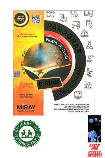 Miray Yayınları 8.Sınıf Miray Paragraf LGS Soru Bankası Poster Hediyeli