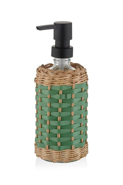 The Mia Δοχείο υγρού σαπουνιού Green Rattan - 483 ml