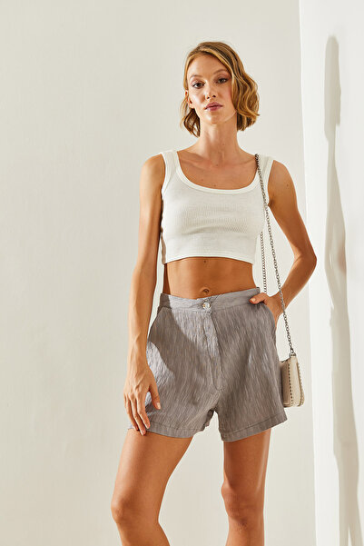 Bianco Lucci Damen Crinkle Shorts - Basismodell 8442 60251453