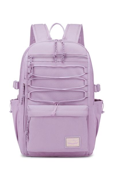 Getcho Hasharya Lilac Women's Backpack Large Volume Waterproof Multi-Compartment School Bag with Laptop Compartment