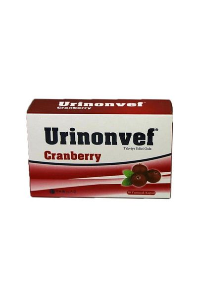 Tab İlaç Urinonvef Cranberry Supplement Food 30 Soft Capsules