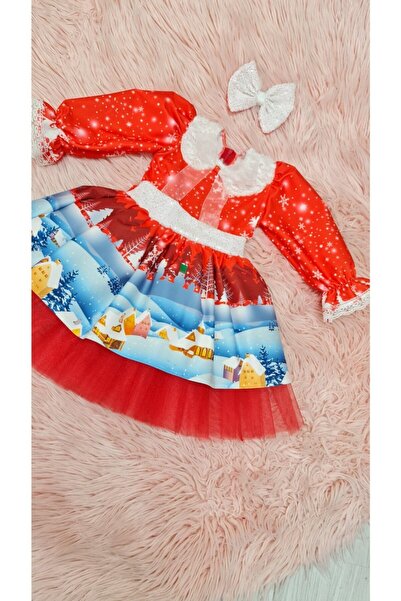 NA ADDESIGN فستان بناتي منفوش من التل لرأس السنة الجديدة