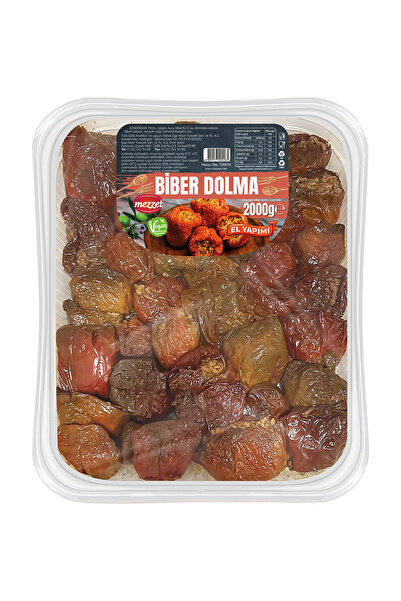 Mezzet Vegan Koruyucusuz 2000 gram Biber Dolması