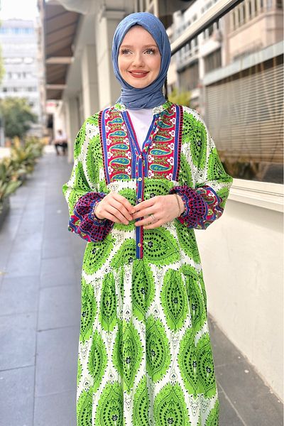 Gizce Jullia Green Dress - Stylish and Comfortable Design