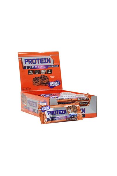 Muscle Station Supreme Protein Bar Chocolate Chunks 40 gr 24 Pieces