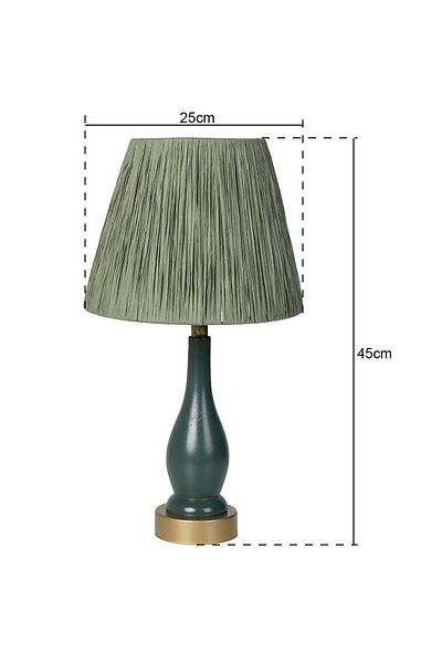 Hmydesign Pimenter Handmade - Khaki Green Wooden Lampshade