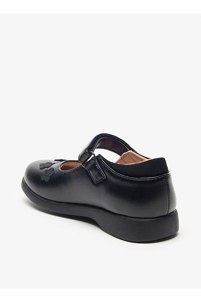 Flora Bella by Shoexpress Flora Bella Butterfly Textured School Shoes with Hook and Loop Closure