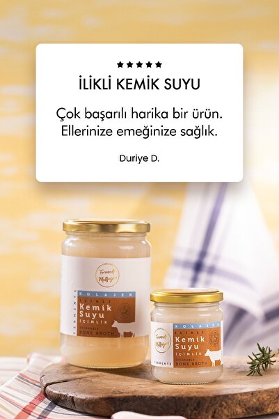 Fermente Mutfağım Ilikli Kemik Suyu 21 Günlük Kür (İÇİMLİK) 21x210 ml