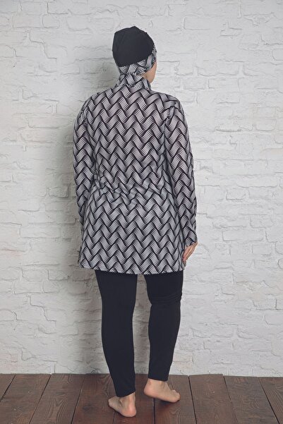 DONEX Tam Kapalı Pedli Likralı Tesettür Mayo