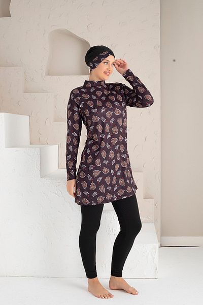 DONEX 1234 Full Covered Pad Lycra Hijab Swimsuit