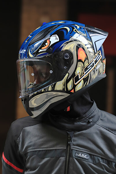 LS2 RAPID 2 RACE SPOX MAVİ-GRİ KASK