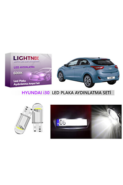 LIGHTNIX Hyundai İ30 T10 W5W LED Plaka Lambası Ampulü - Yüksek Parlaklık ve D...