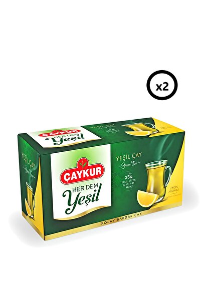Çaykur Yeşil Çay Limonlu 40 Gr X 4 Adet