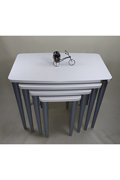 MİRZABEYOĞLU Mdf Lam Seher Beyaz Antrasit 4lü Zigonsehpa