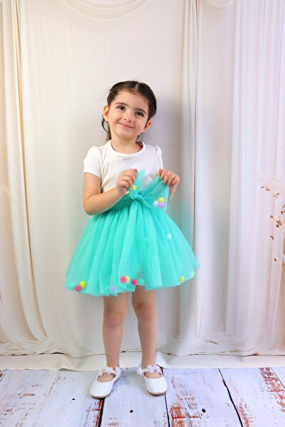 GÜL Baby Спідниця-пачка для дівчинки - з помпонами та прямим кроєм