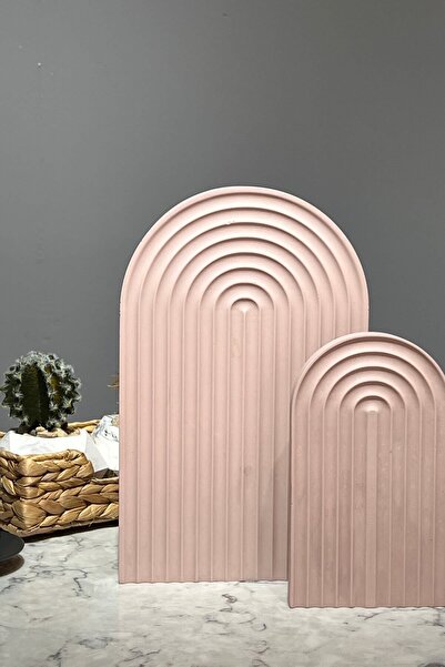 betonmall Set of 2 Concrete Pastel Series Multi-Purpose Presentation Serving ...